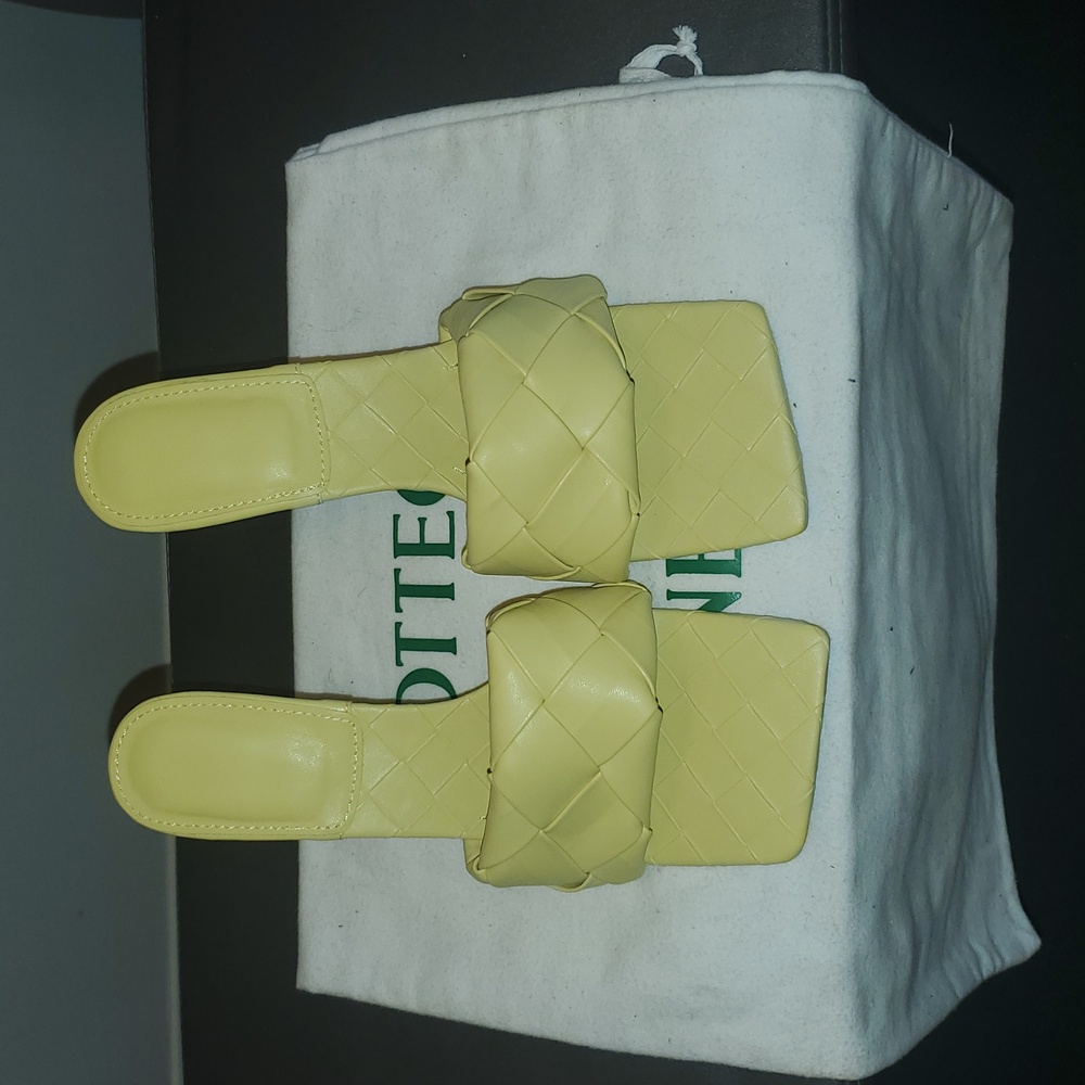 Braided Yellow Women's Sandals.